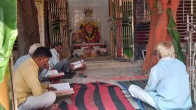 शरद पूर्णिमा पर संकट मोचन हनुमान मंदिर में अखंड रामायण पाठ व खीर प्रसाद वितरण — तहसील पटवारी संघ ने किया भव्य आयोजन