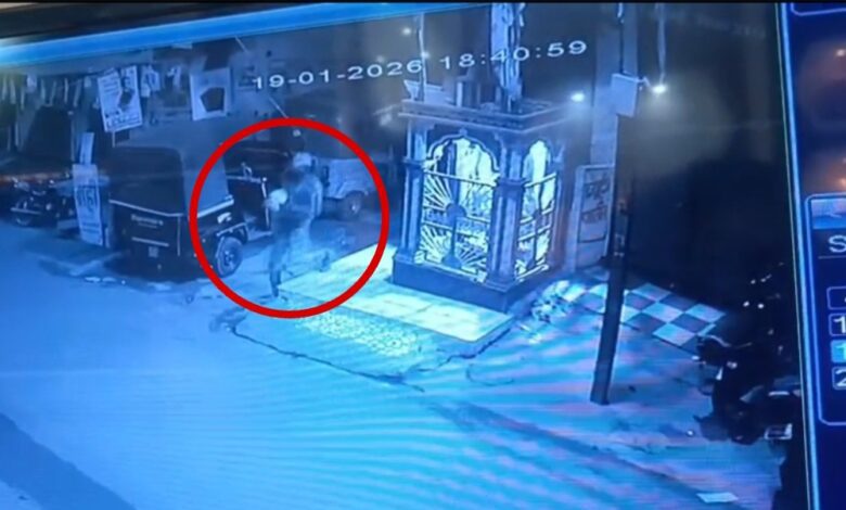 शिव मंदिर दान पेटी चोरी गाडरवारा