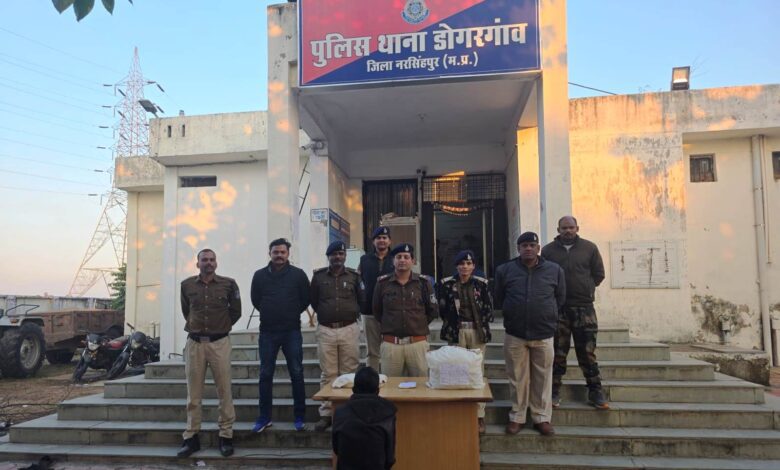 अवैध गांजा जब्त