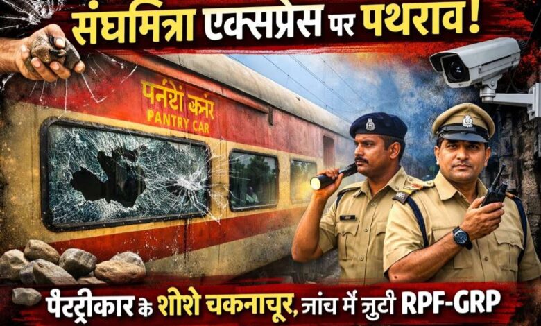 संघमित्रा एक्सप्रेस पथराव